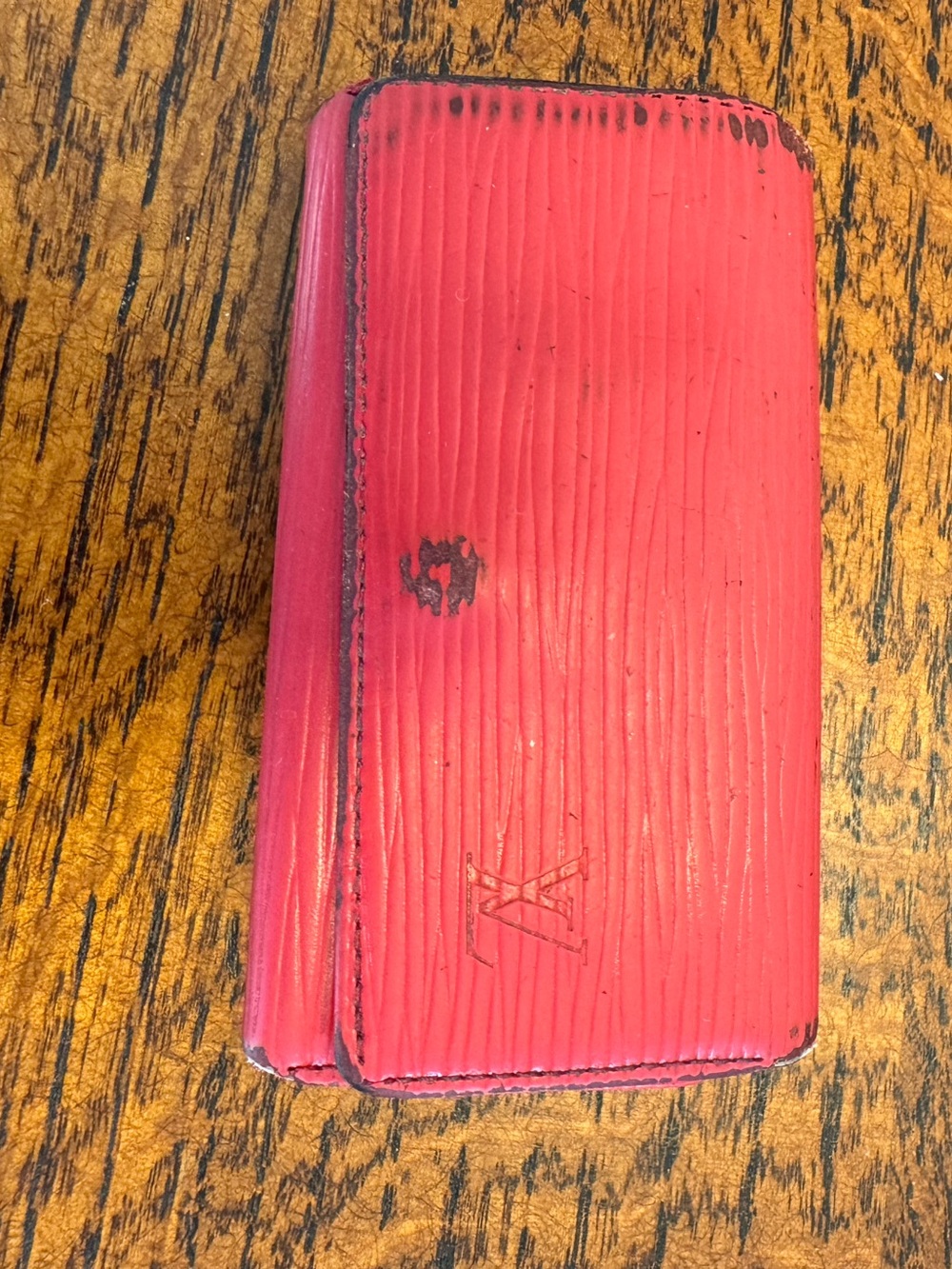 Louis Vuitton Red Epi Leather Key Holder